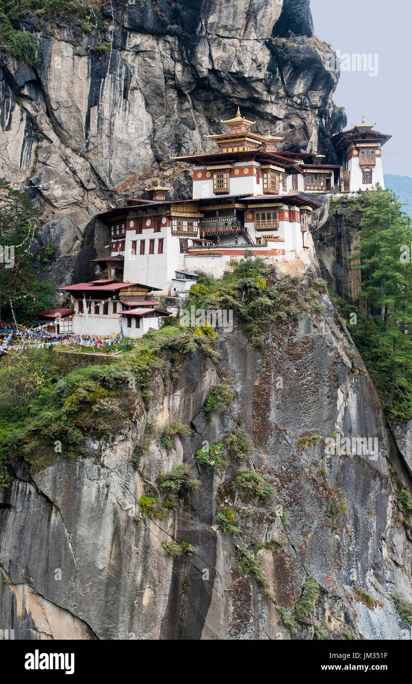 Taktsang Palphug Kloster - Bhutan Stockfoto