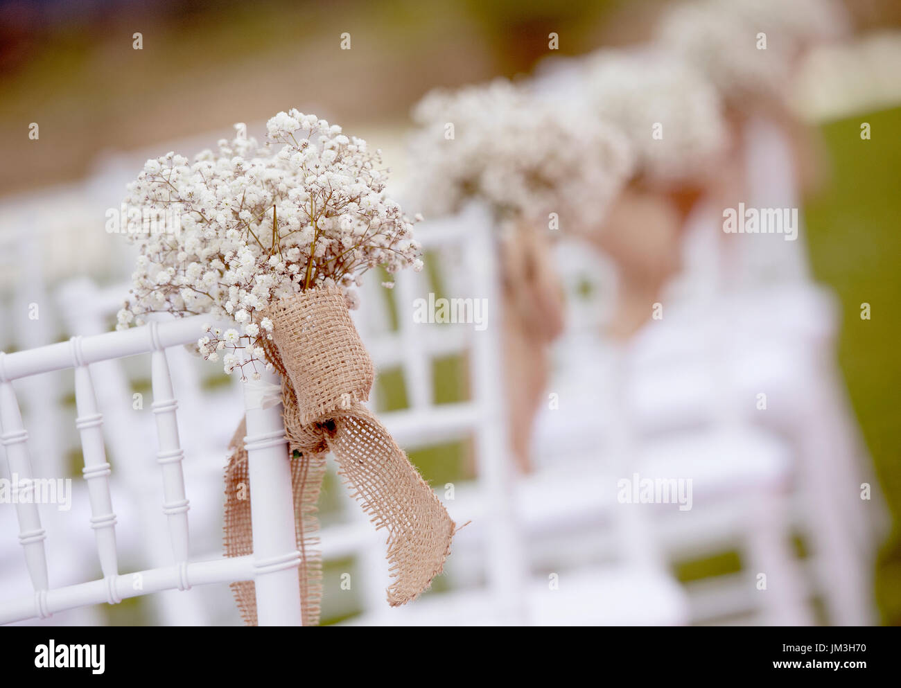 Romantische Hochzeit zu feiern eingestellt Stockfoto