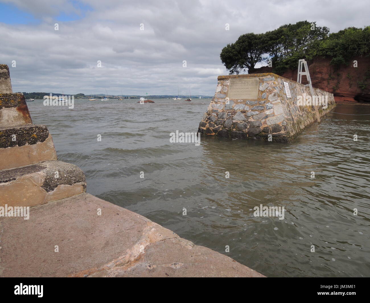 Lympstone einen typisch englischen Dorf an der Küste South Devon Stockfoto