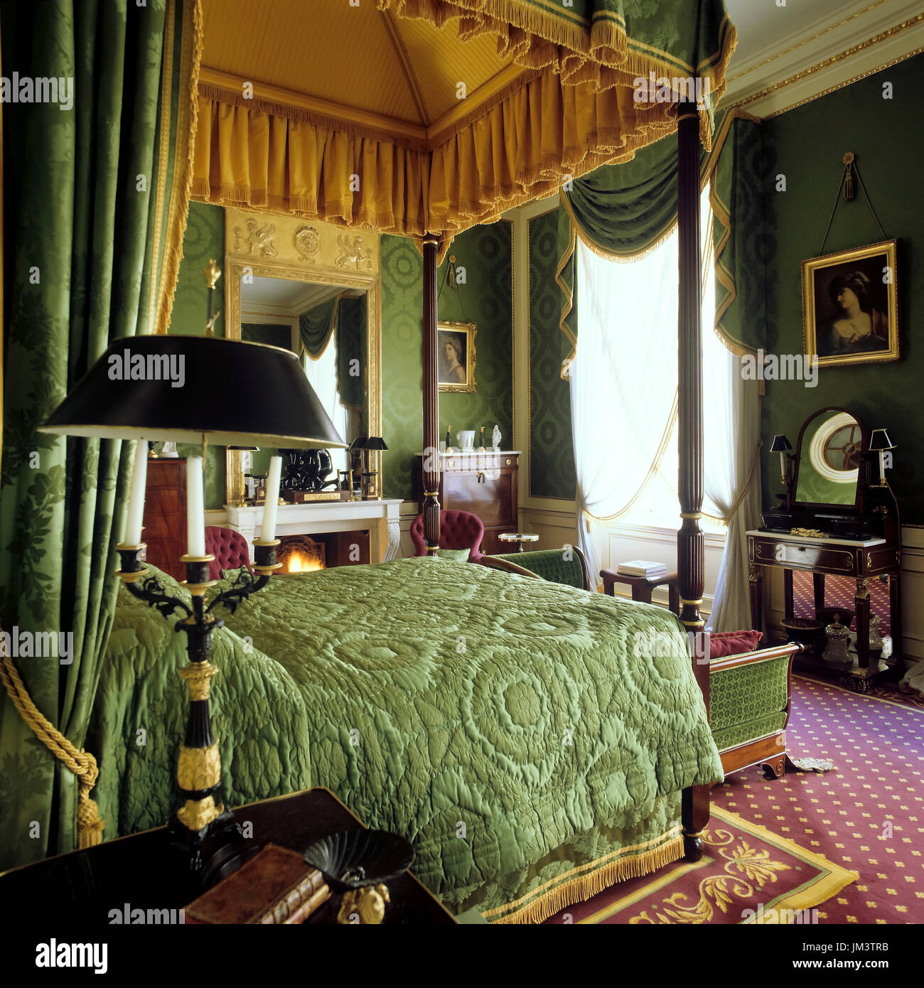 Viktorianischen Stil Schlafzimmer Stockfoto