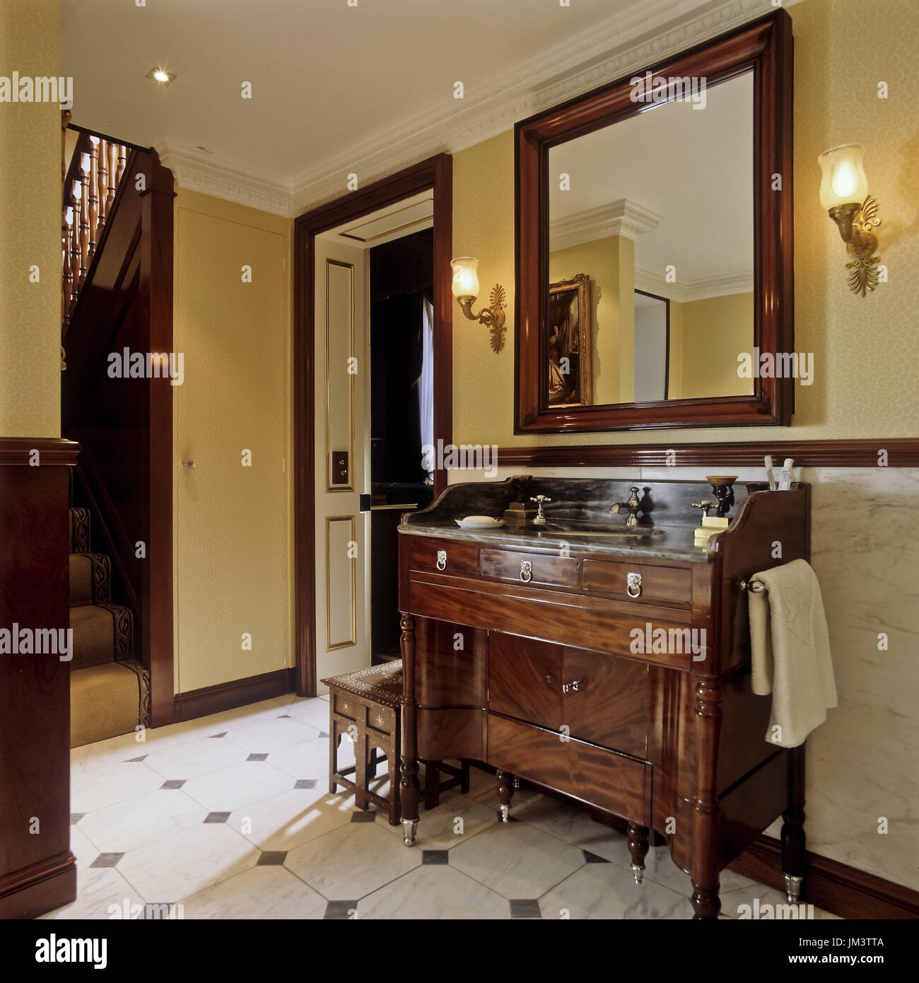 Art-Deco-Stil Badezimmer Stockfoto