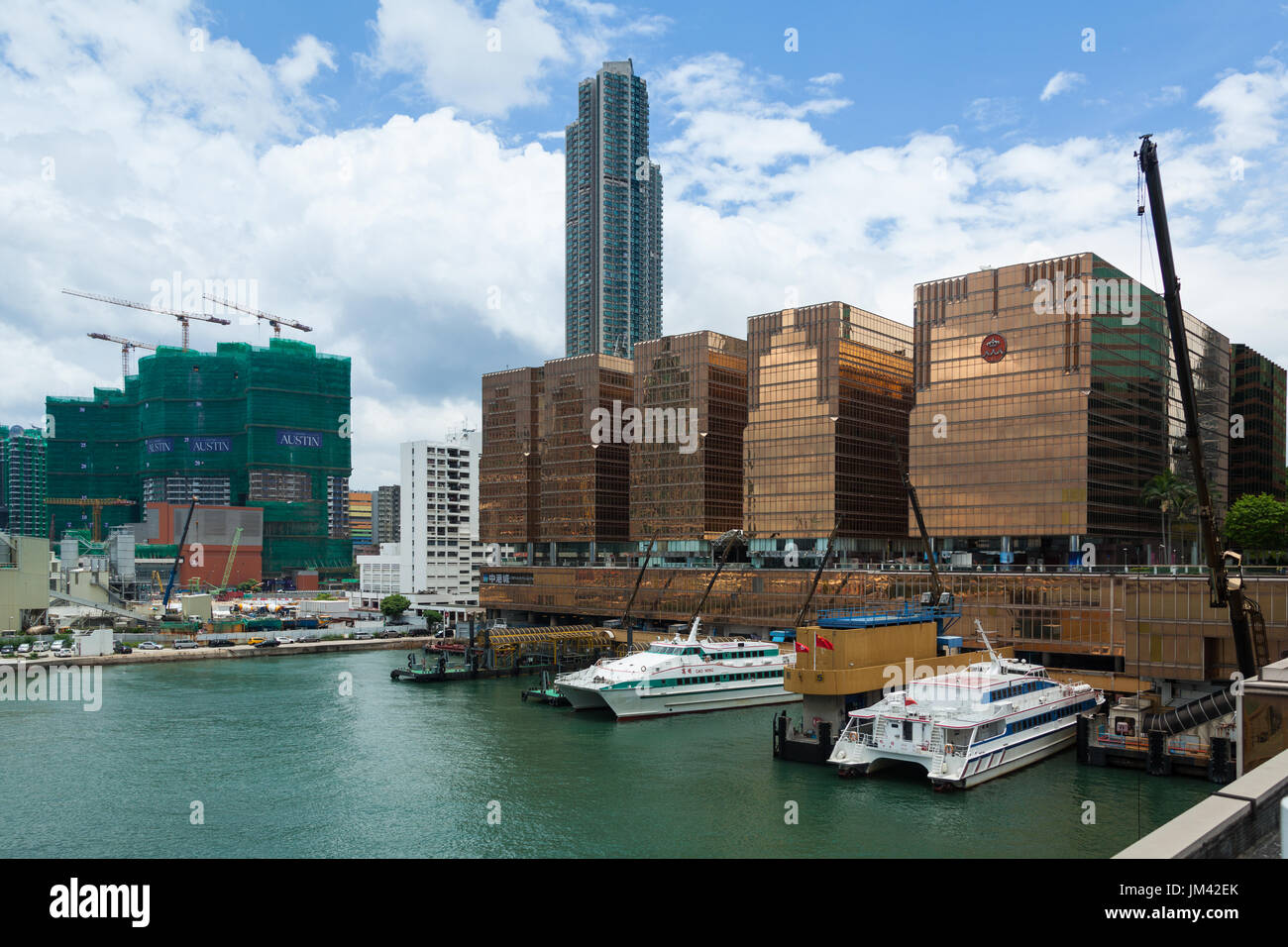 HONG KONG - 17. Juli 2014: Das International Commerce Centre Stockfoto