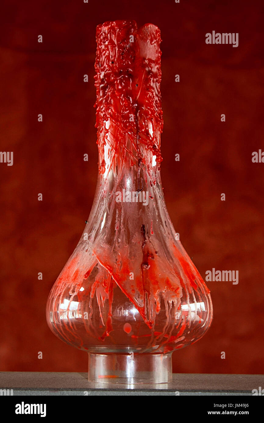 Glas & Blut Stockfoto