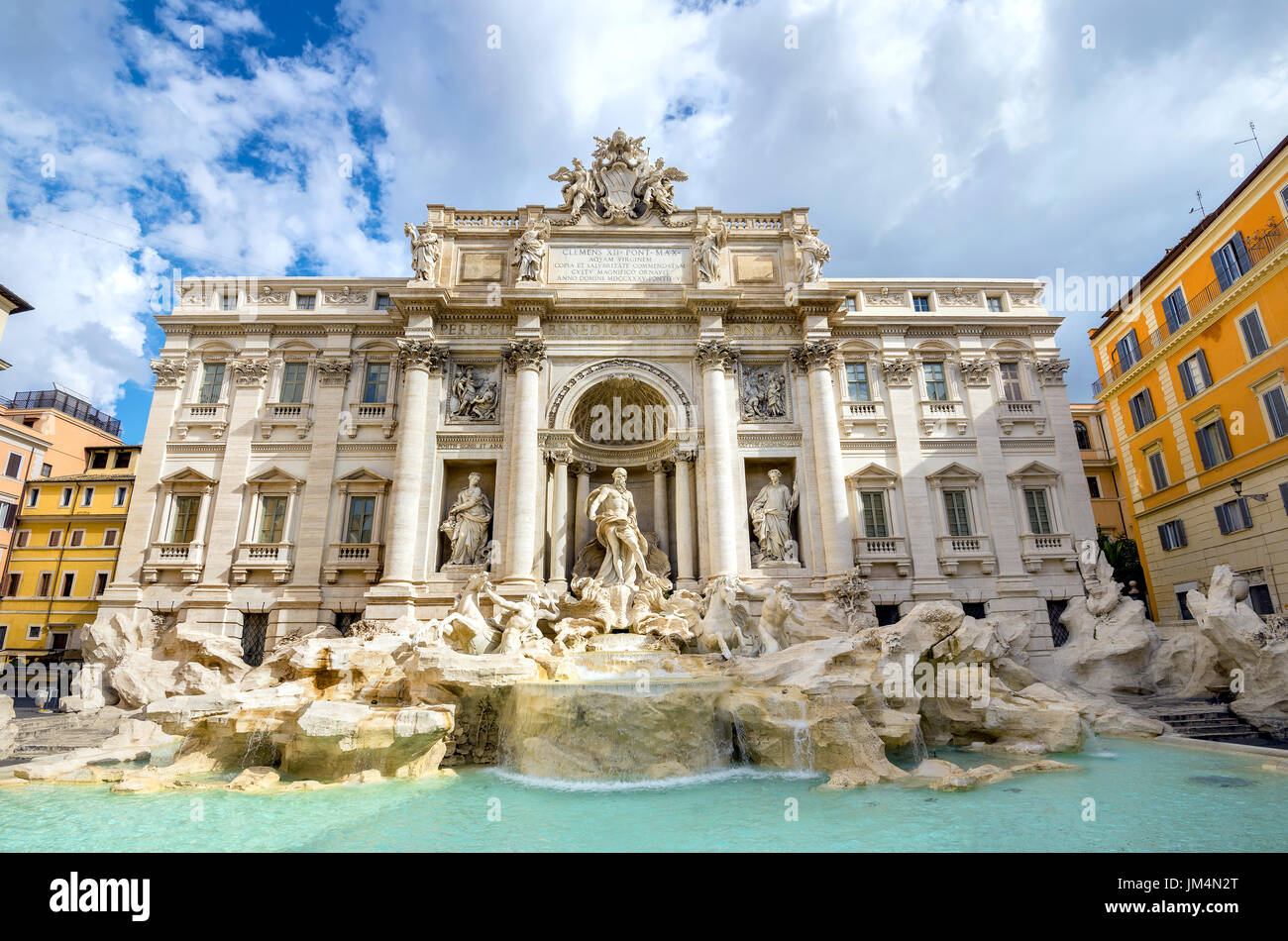 Berühmten Brunnen Trevi in Rom. Italien Stockfoto