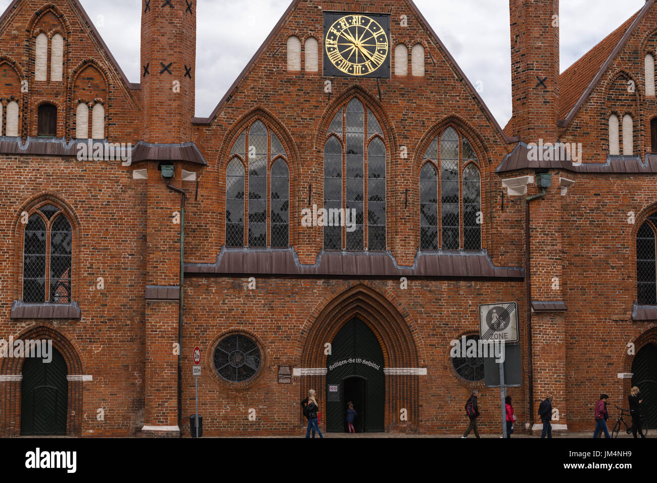 Heiligen-Geist-Hospital, Hanseatic Stadt von Lübeck, UNESCO-Welterbe, Ostsee, Schleswig-Holstein, Deutschland, Europa Stockfoto