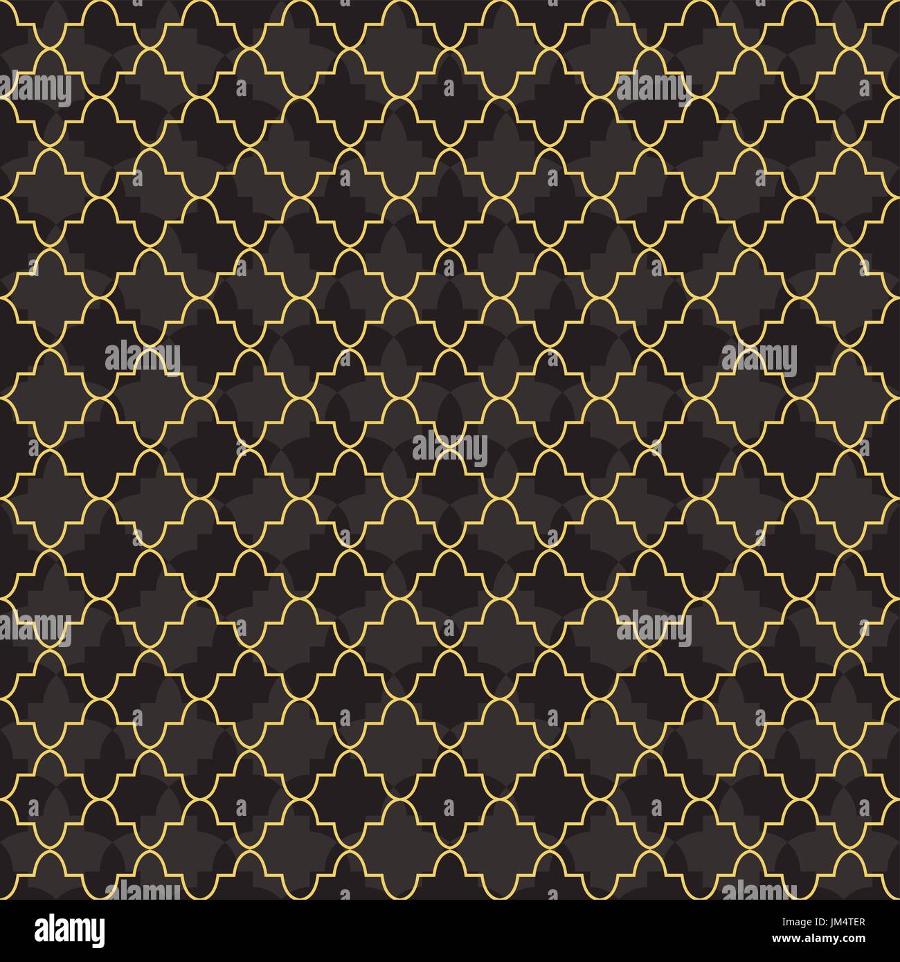 Arabische gold Luxus Musterdesign Dekoration mit Moschee abstrakte geometrische Formen. EPS10 Vektor. Stock Vektor