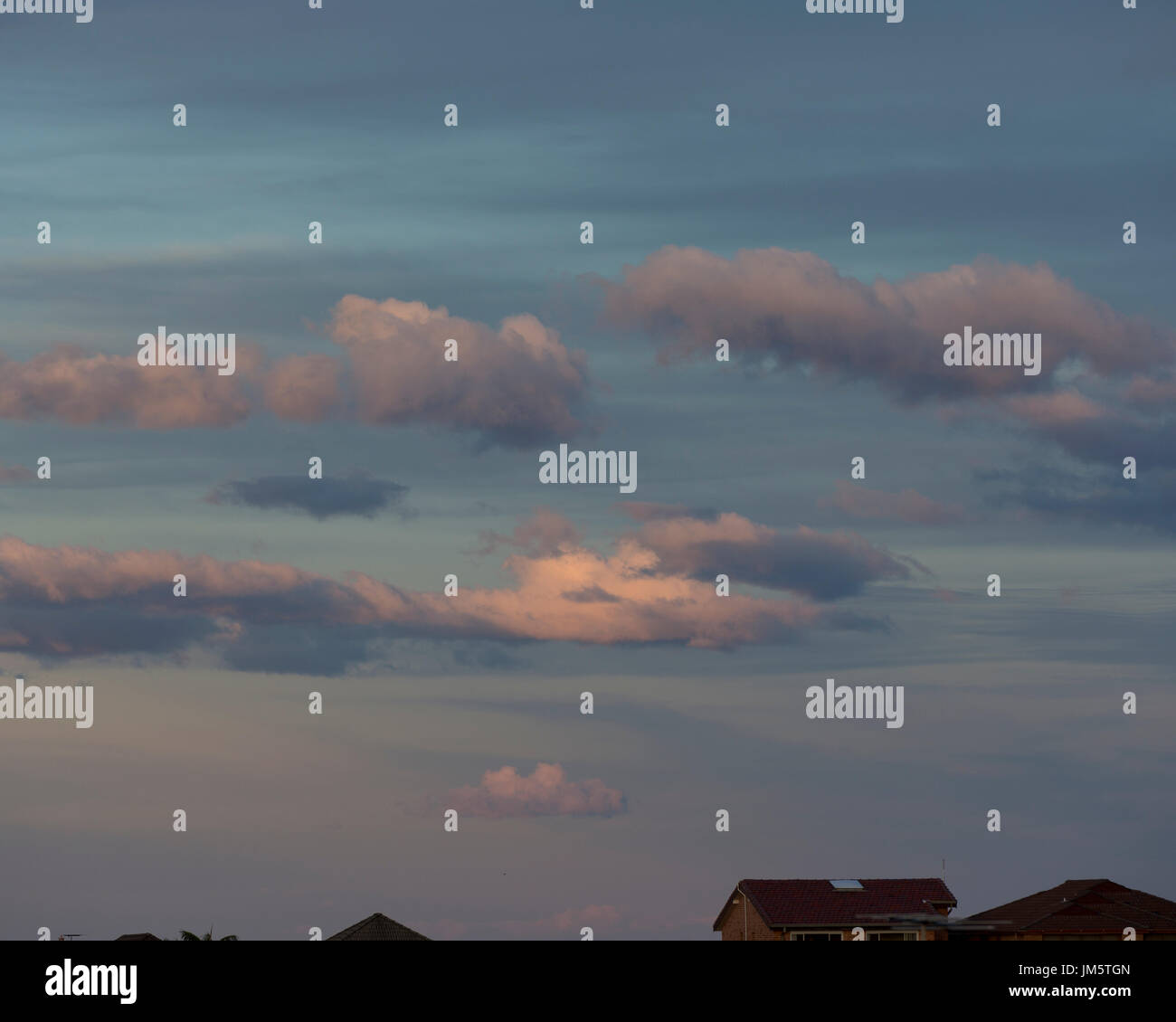 Skyline von Himmel Himmel digital overlay Stockfoto