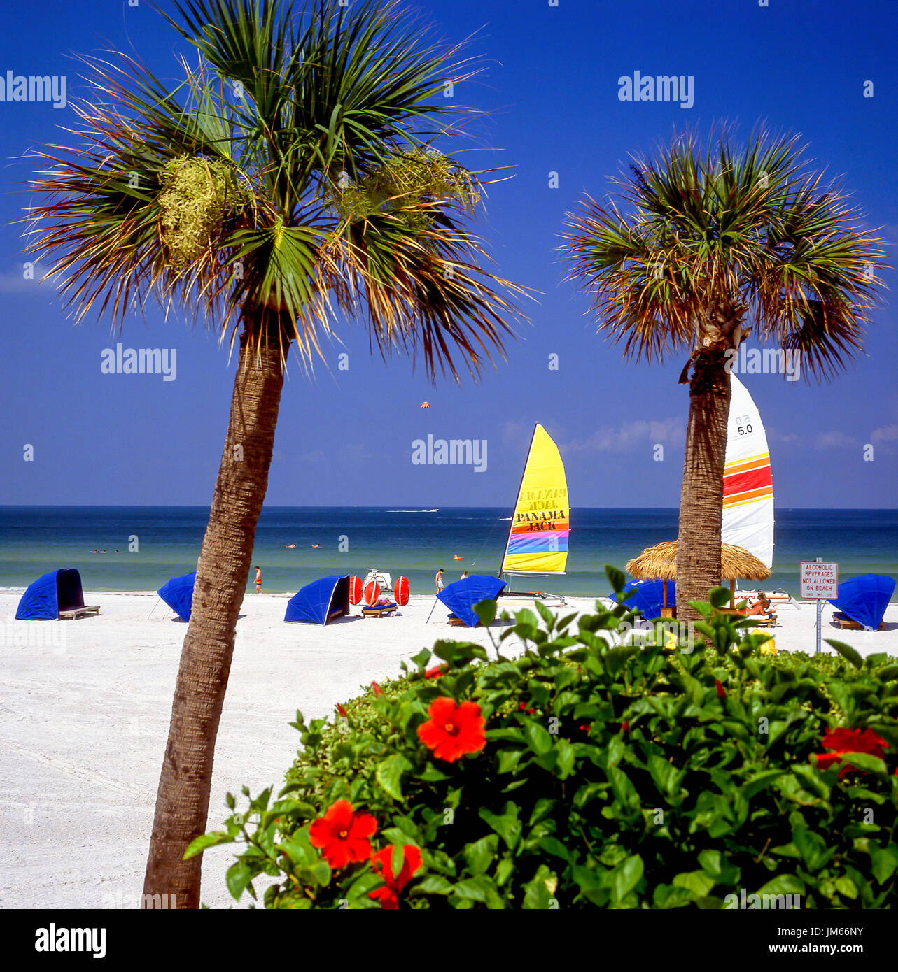 St. Petersburg Beach, St. Petersburg, Pinellas County, Florida, Vereinigte Staaten von Amerika Stockfoto
