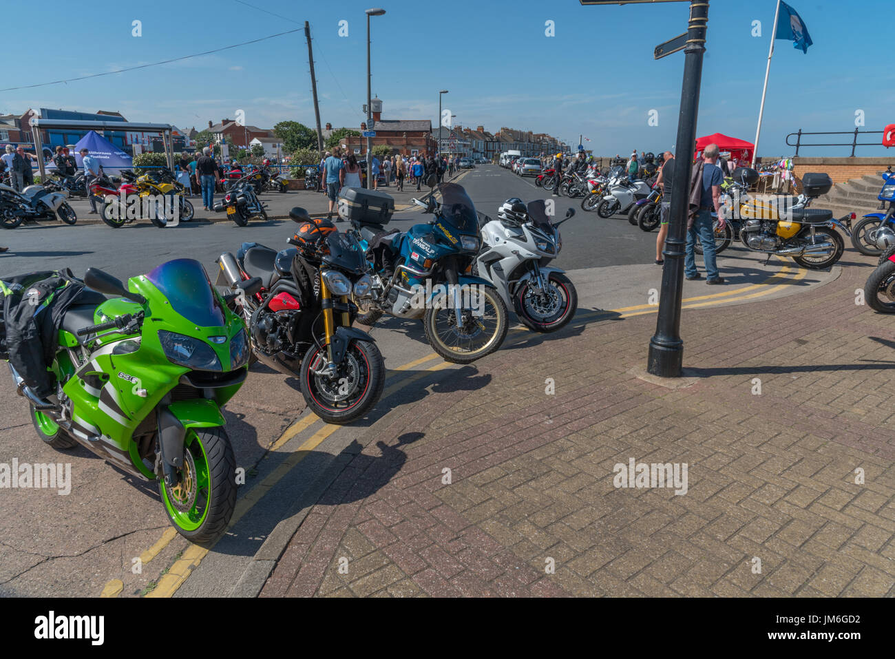 Withernsea Bike fest Stockfoto