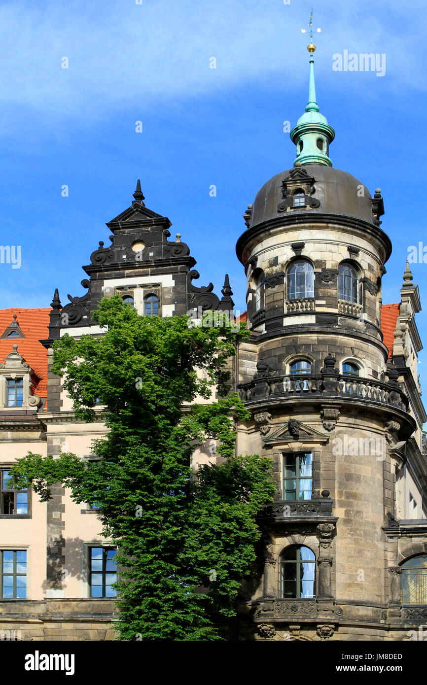 Residenzschloss in Dresden, Sachsen, Deutschland, Europa Stockfoto