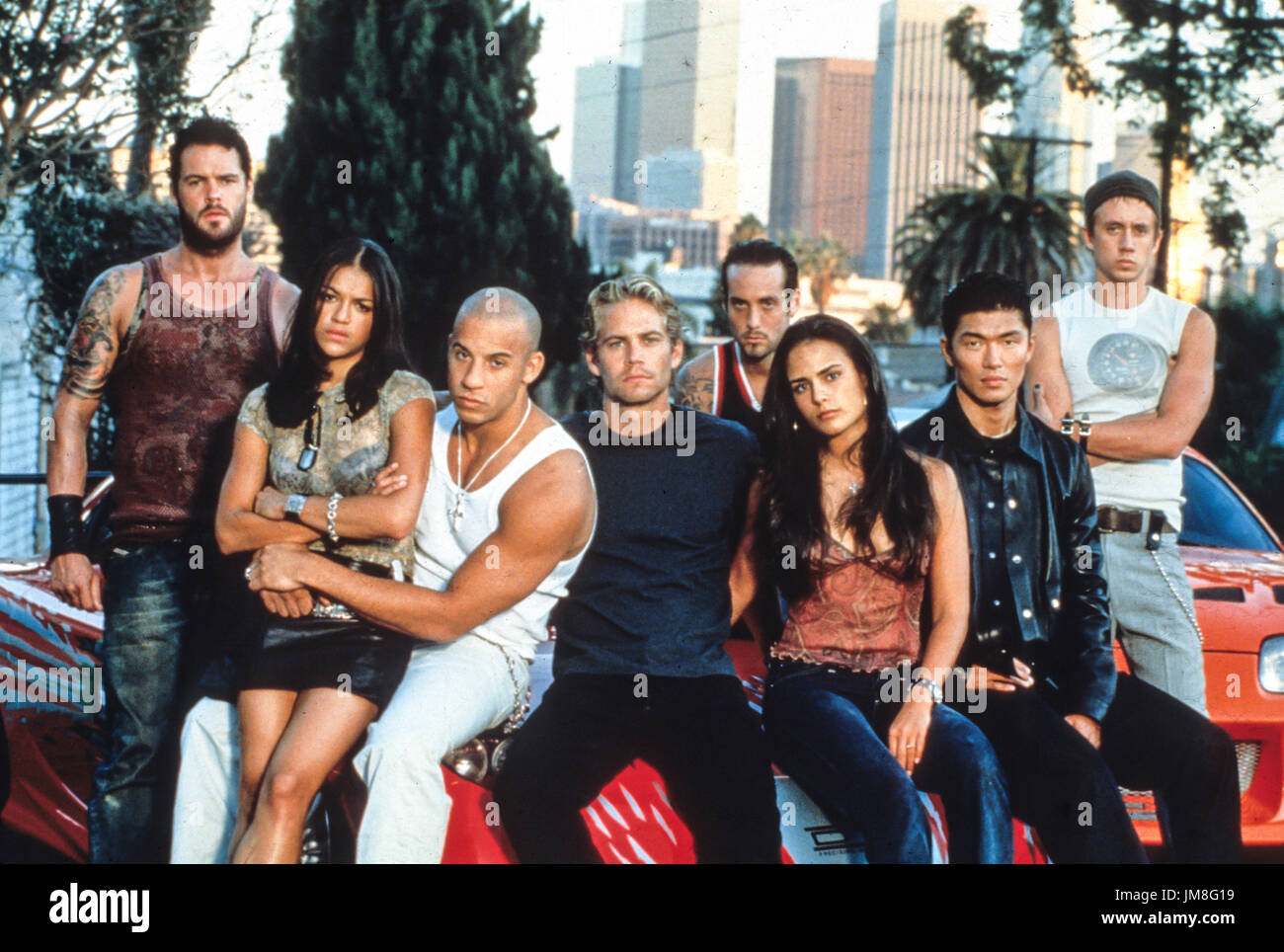 2001 Fast and the furious, gegossen, Stockfoto