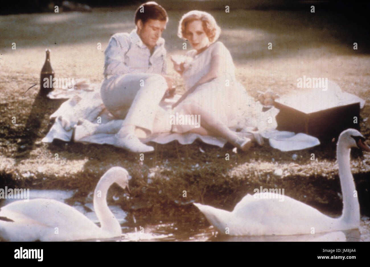 Robert Redford, Mia Farrow, Der große Gatsby, 1974 Stockfotografie Alamy