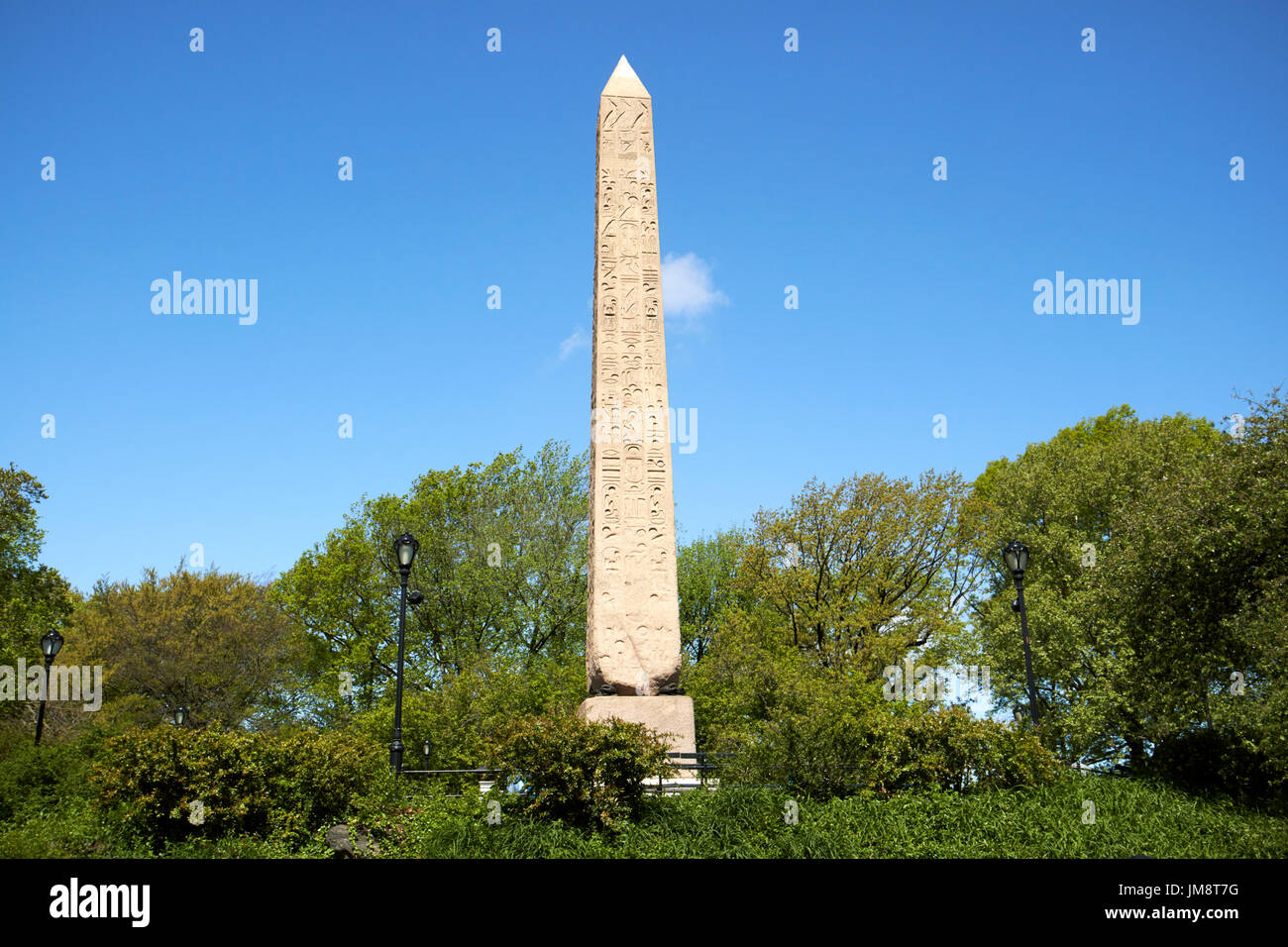 Cleopatras Nadel Obelisk Central Park New York City USA Stockfoto