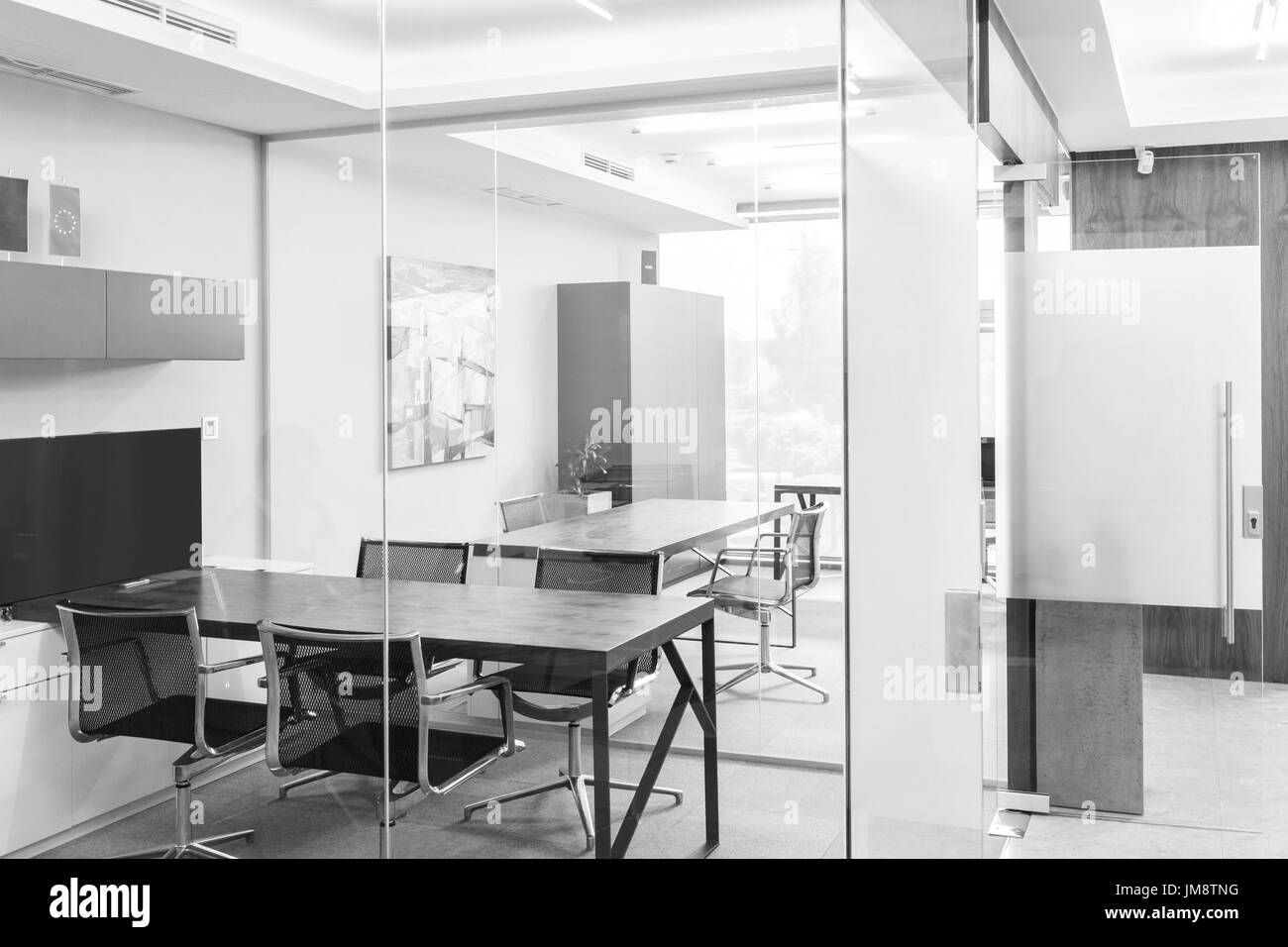 Moderne corporate Büroeinrichtung. Stockfoto