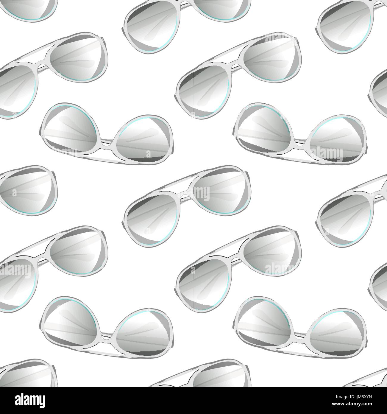 Hipster Gläser. Vektor Musterdesign. 10 eps Stock Vektor
