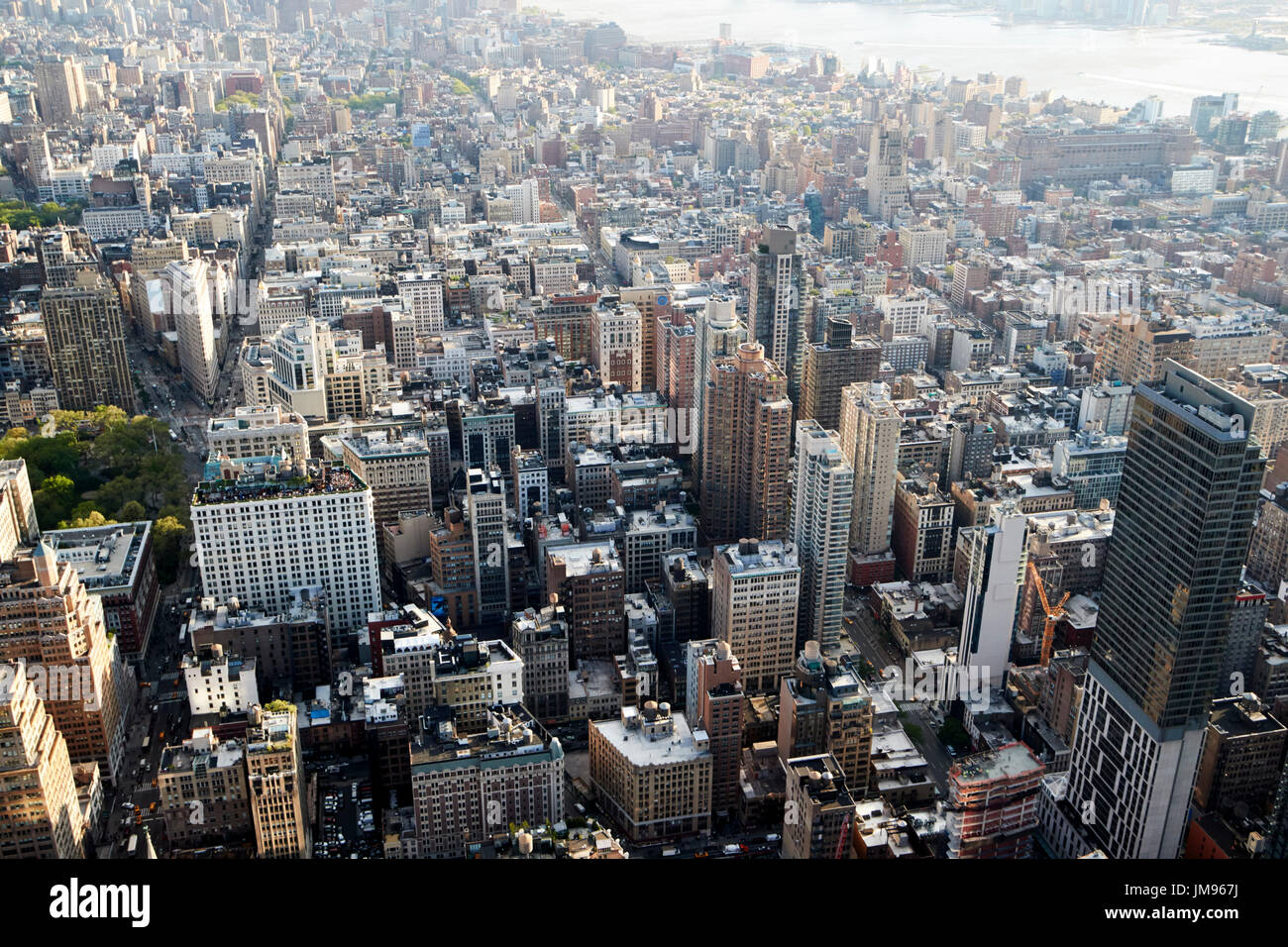 Luftaufnahme der Stadtteil Chelsea New York City USA Stockfoto