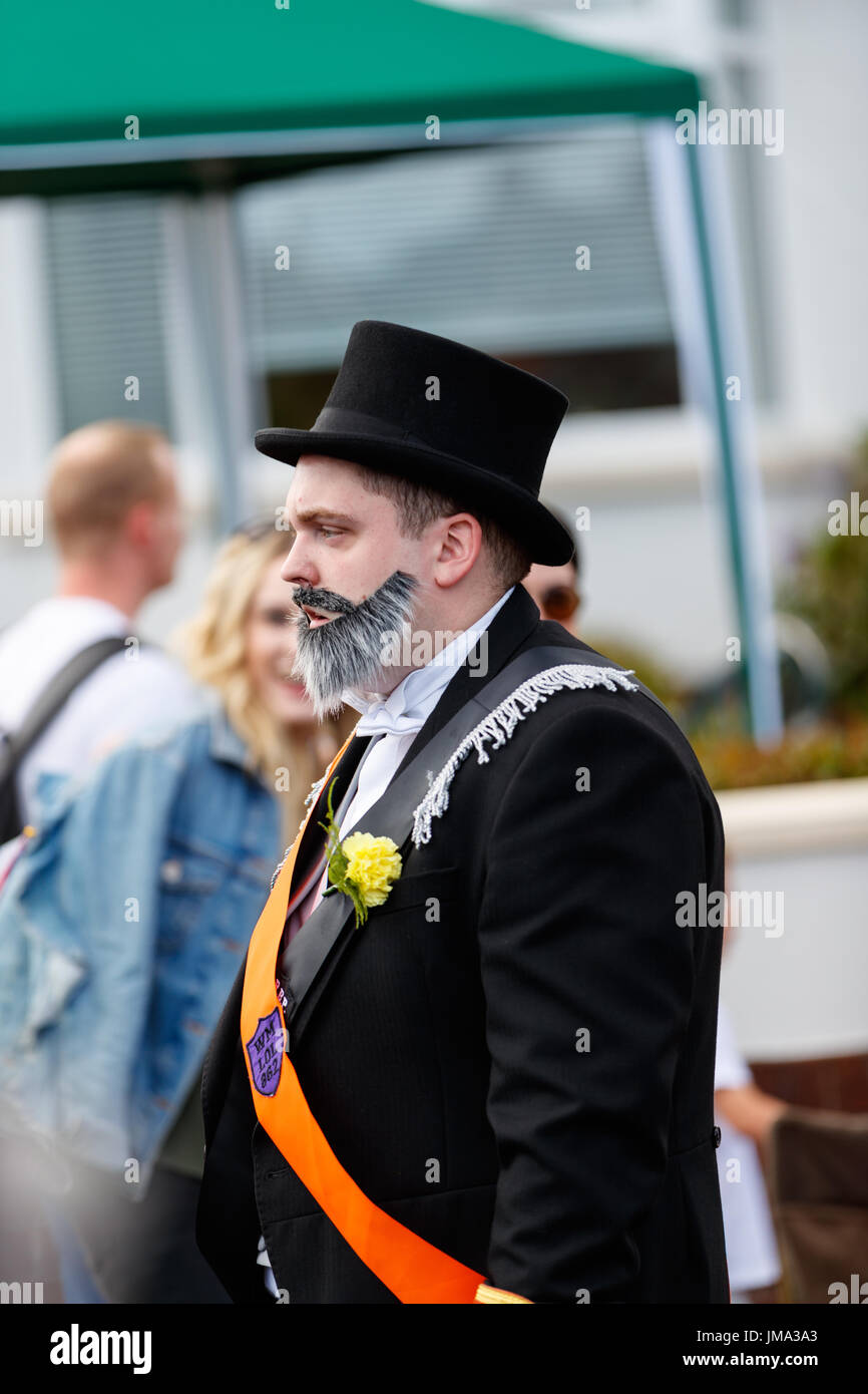 Orange feiern in Bangor, County Down Stockfoto