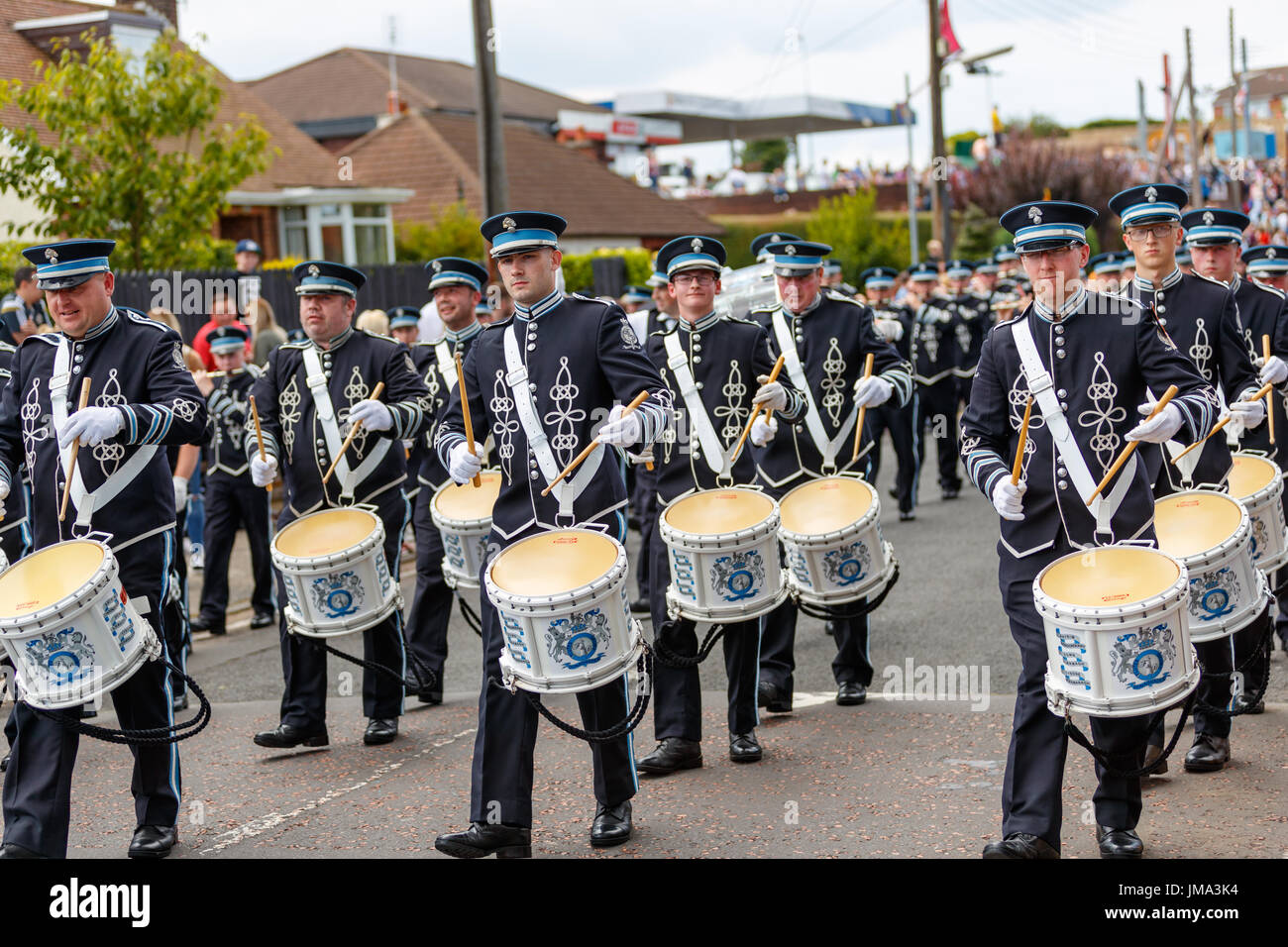 Orange feiern in Bangor, County Down Stockfoto