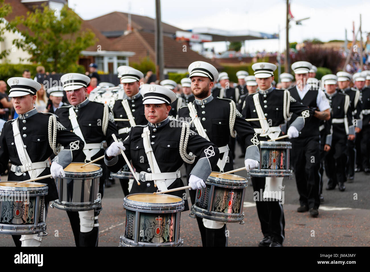 Orange feiern in Bangor, County Down Stockfoto