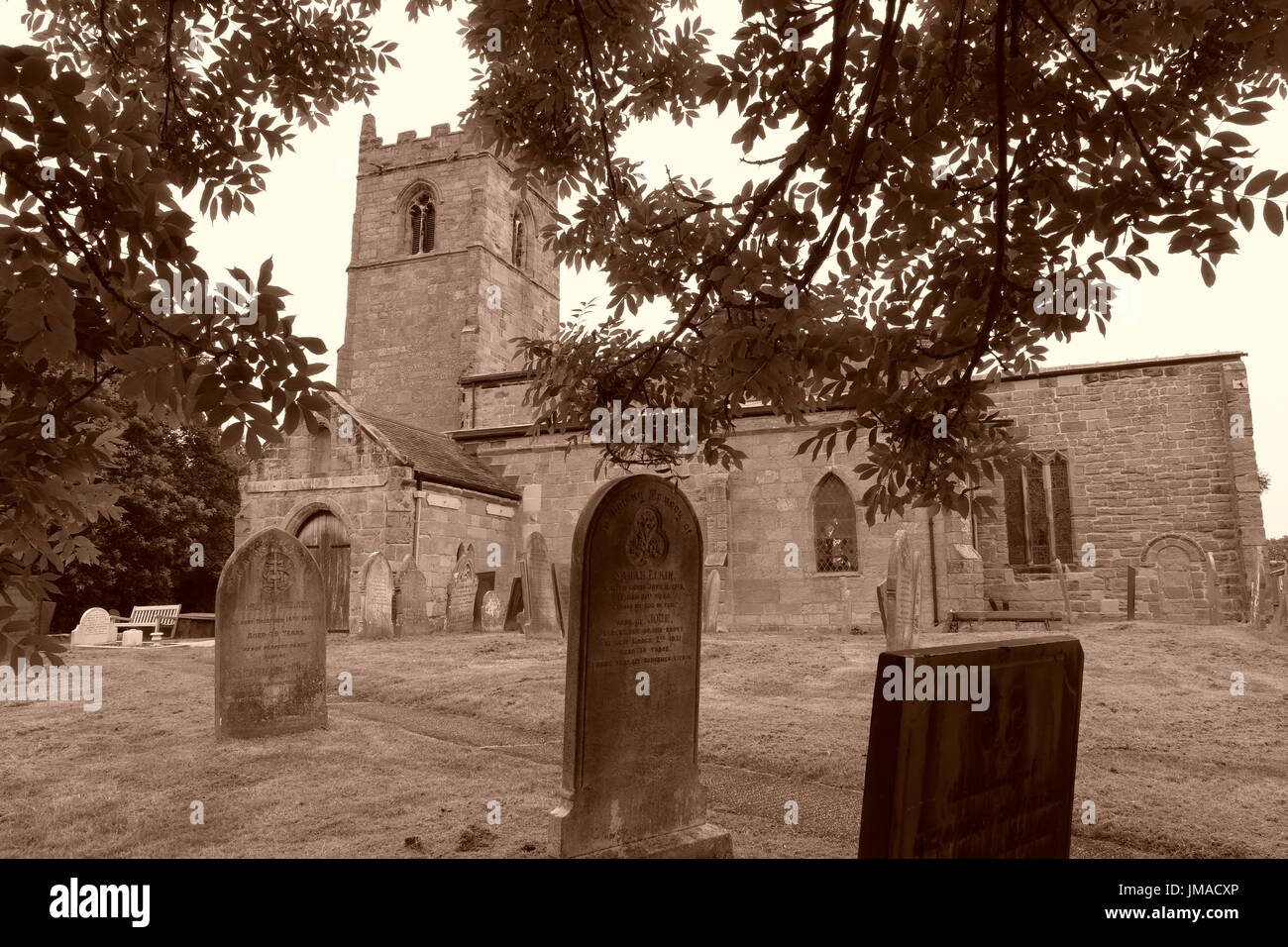 Kirche St. Winifred Stockfoto