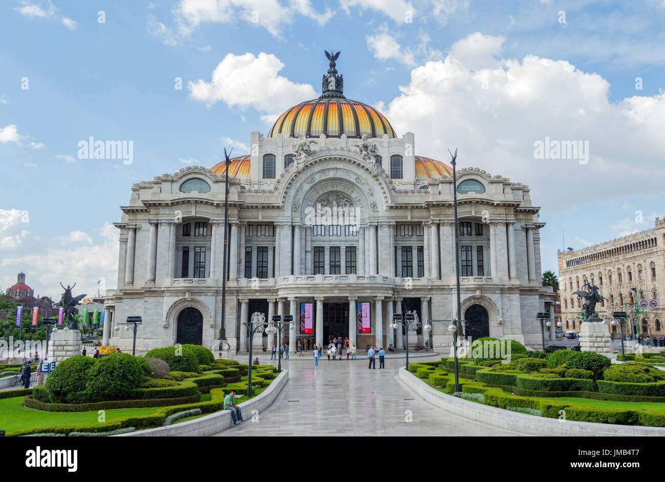 Palacio de Bellas Artes, Centro Historico, Mexiko DF Stockfoto
