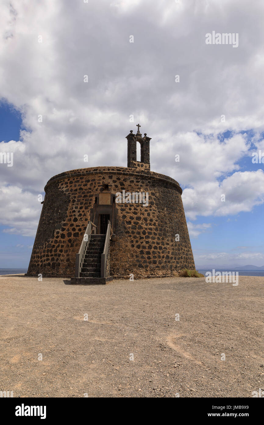 Das Castillo del Aguila Fort in Lanzarote Stockfoto