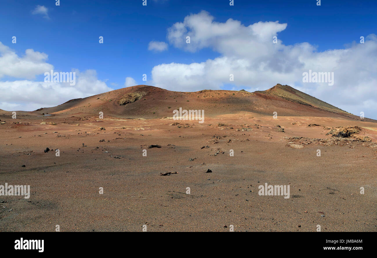 Der Timanfaya-Nationalpark (Parque Nacional de Timanfaya) in Lanzarote Stockfoto
