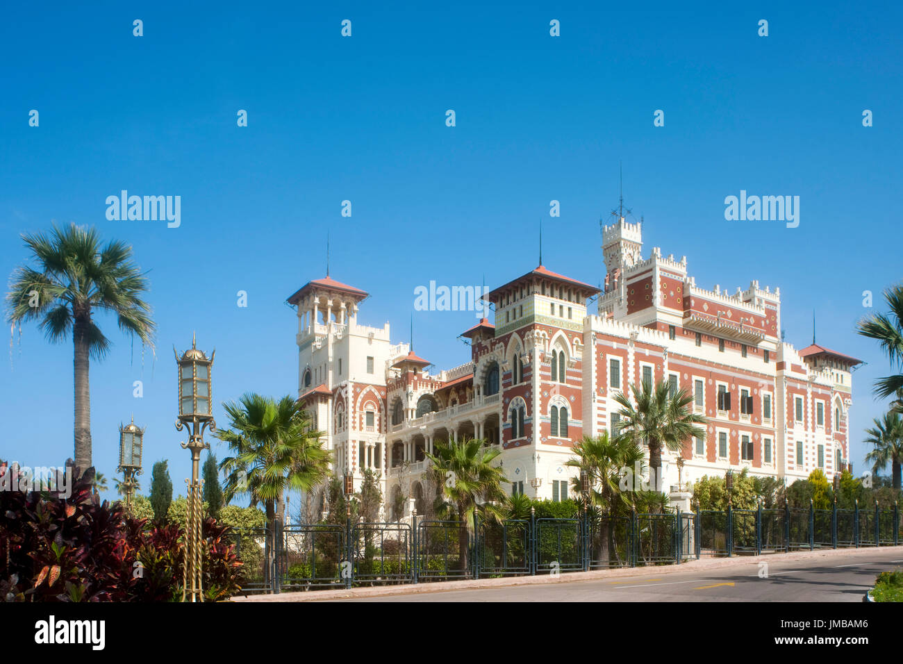 Aegypten, Alexandria, Al-Haramlik Palast in den Al Montaza königliche Gärten, erbaut von König Fuad i. im Jahr 1932 als Sommerpalast Stockfoto