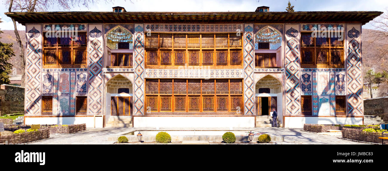 Palast von Sheki Khans, Sheki, Aserbaidschan Stockfoto