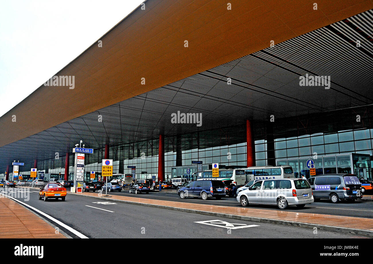 Abflug terminal 3 Beijing international Airport China Stockfoto