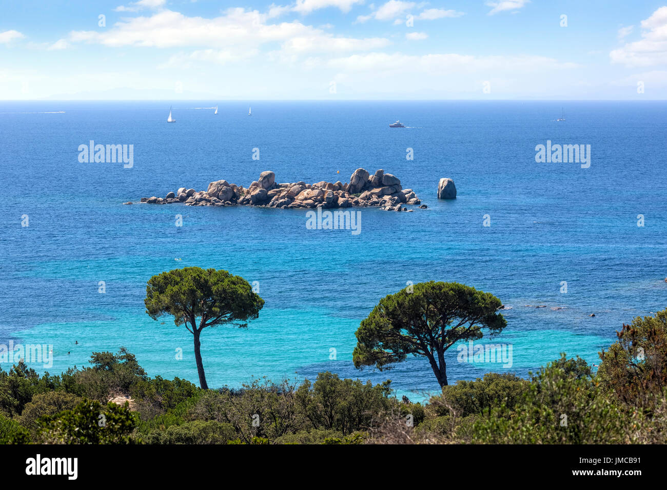 Palombaggia Beach, Porto-Vecchio, Korsika, Frankreich Stockfoto