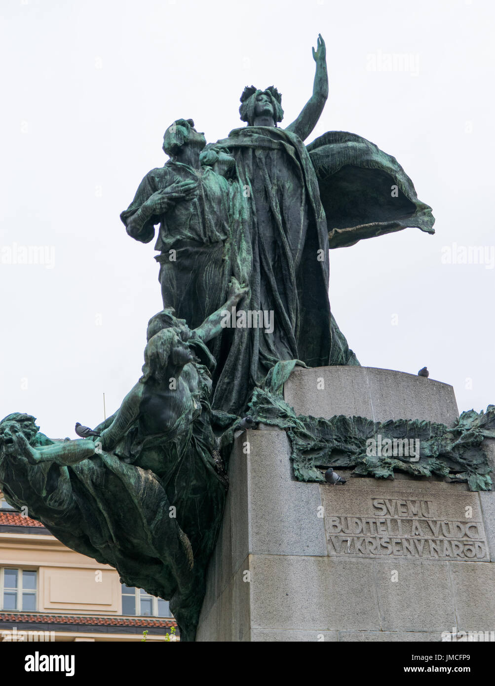 Prag-Statue - Prag, Tschechische Republik Stockfoto