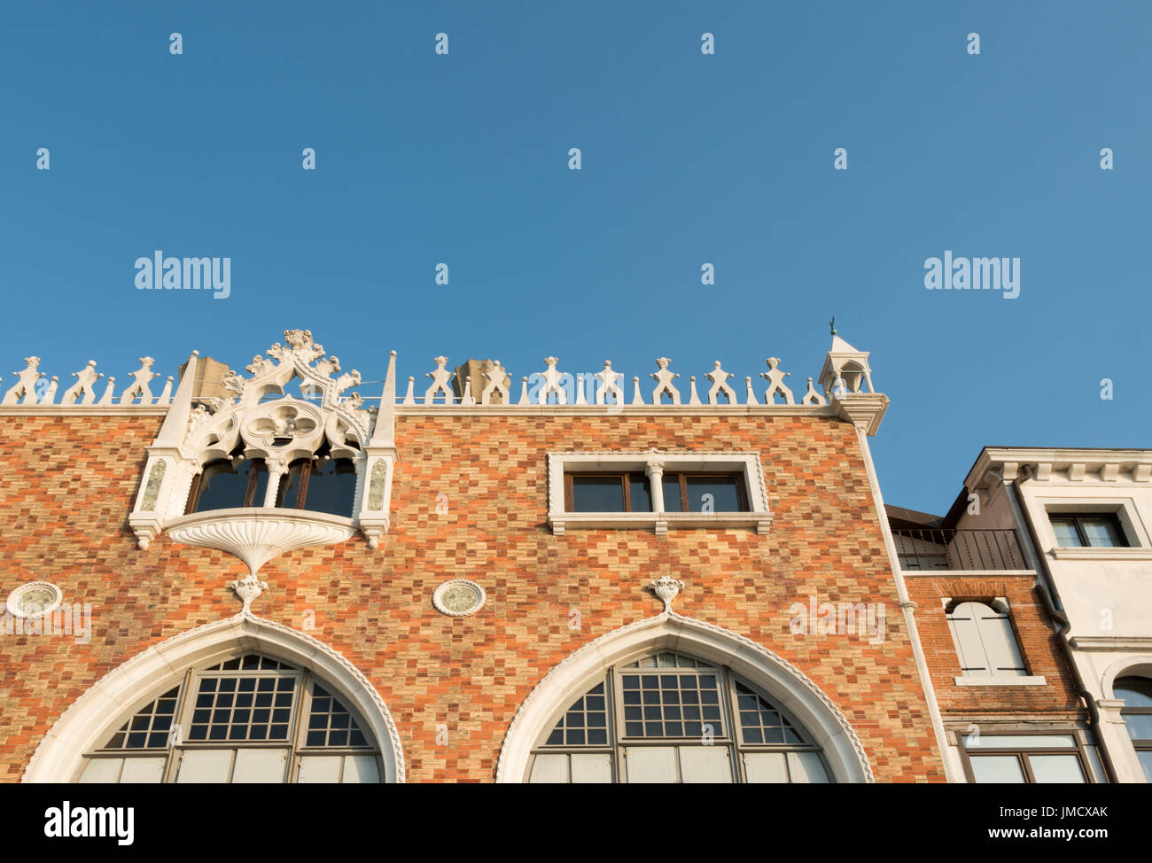 Sehr attraktive Gebäude, ein schönes Beispiel der venezianischen Architektur auf der Insel Giudecca. Stockfoto