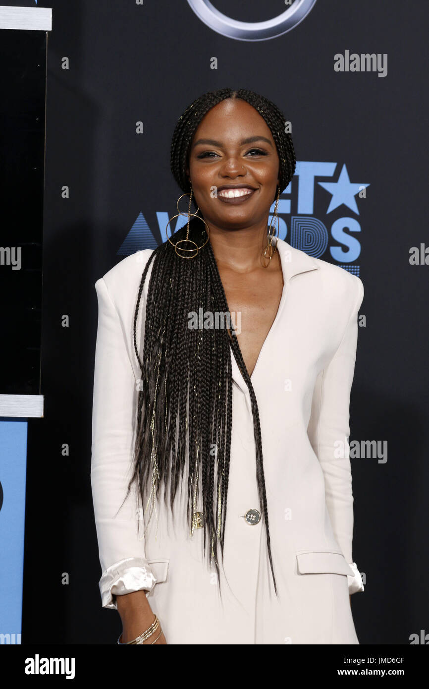 BET Awards 2017 im Theater am 25. Juni 2017 in Los Angeles, CA mit Microsoft: LOS ANGELES - 25 JUN: Sierra McClain bei den BET Awards 2017 auf der Microsoft-Theater am 25. Juni 2017 in Los Angeles, Kalifornien wo: Los Angeles, California, Vereinigte Staaten von Amerika bei: Kredit-25. Juni 2017: Nicky Nelson/WENN.com Stockfoto