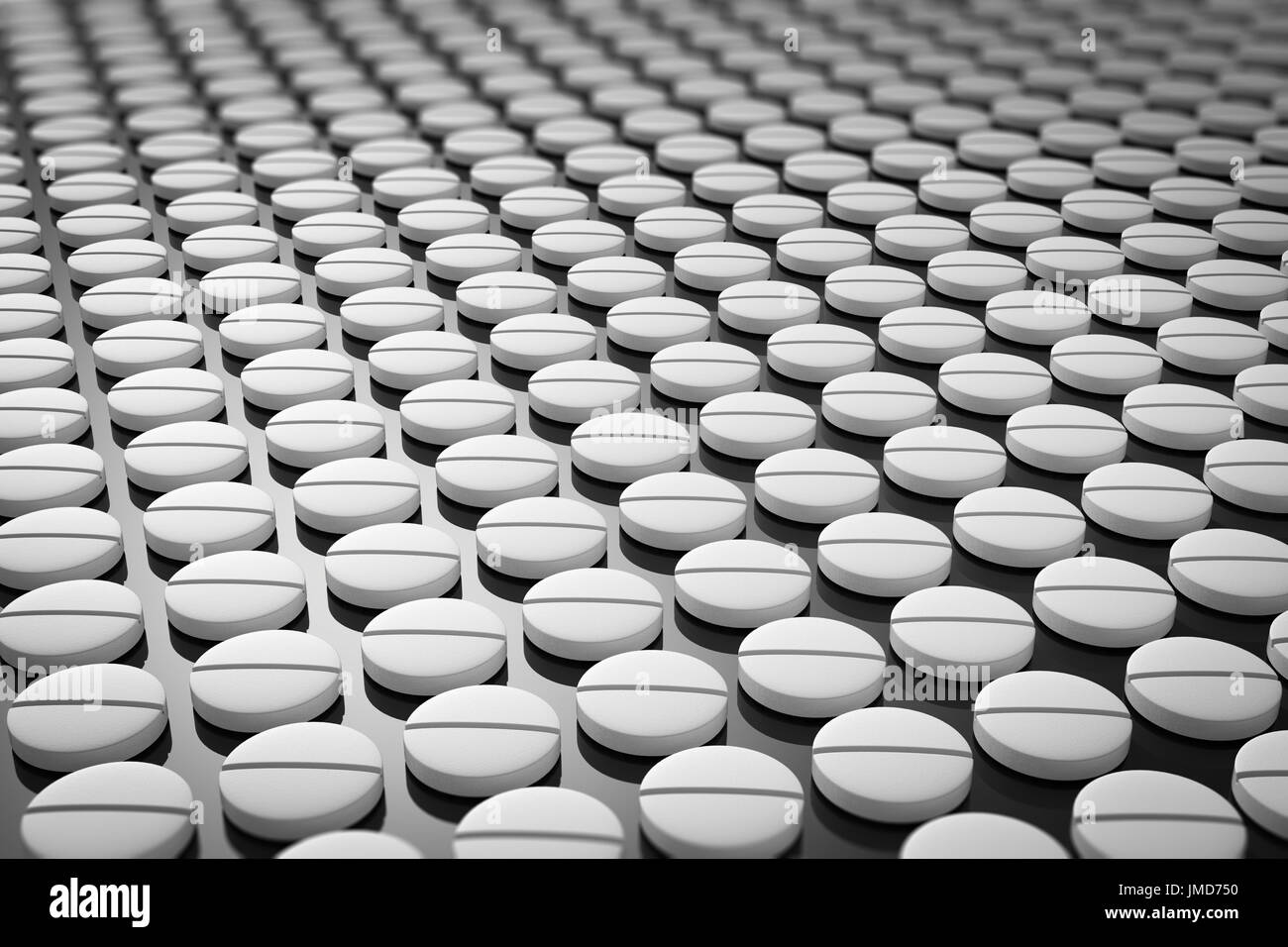 3D Rendering Tablet Pillen Hintergrund Stockfoto