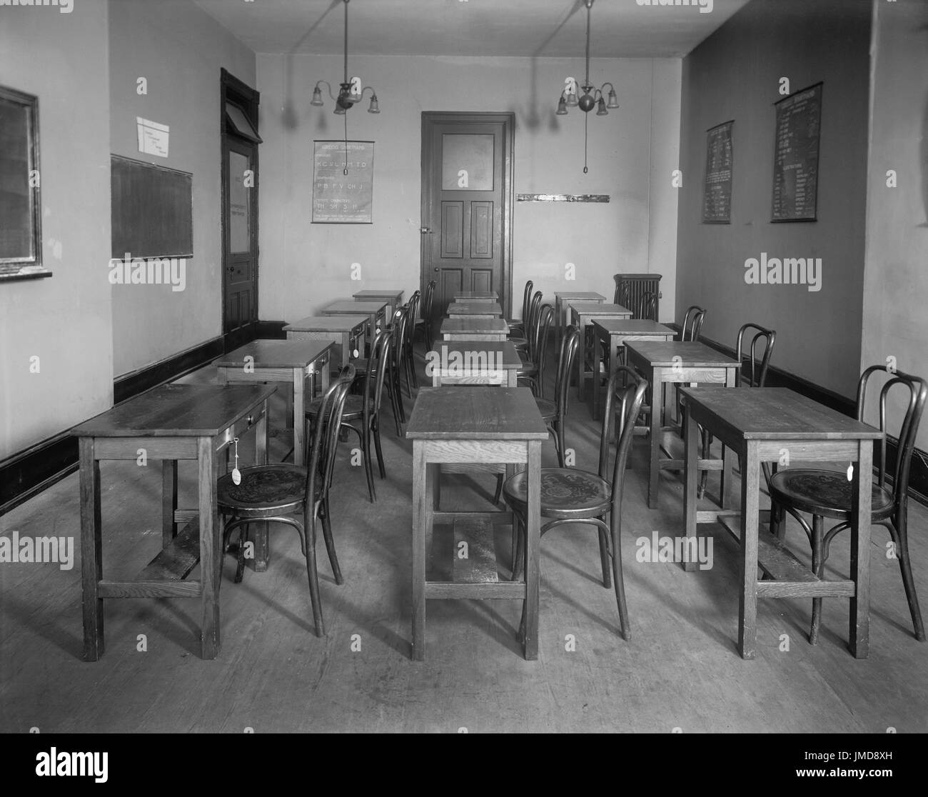 Klassenzimmer, Washington Schule für Sekretärinnen, Washington DC, USA, Harris & Ewing, 1920 Stockfoto