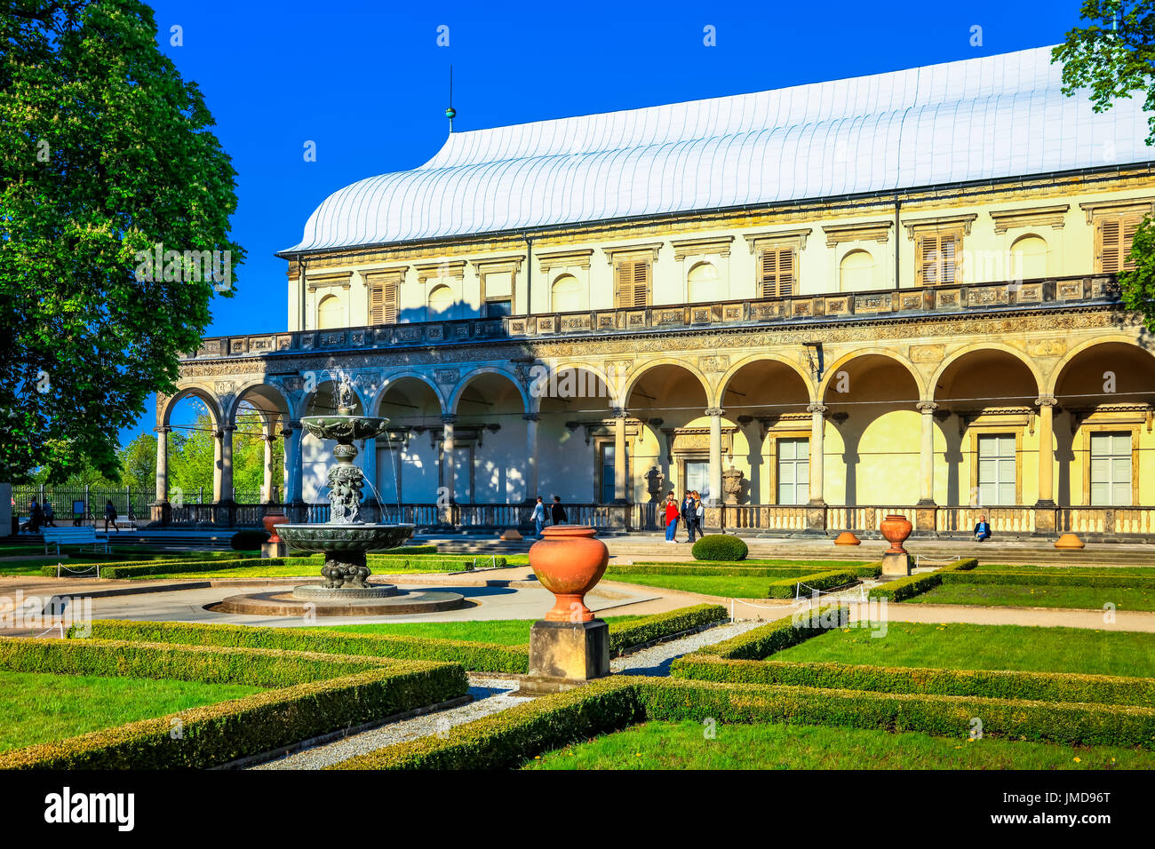 Europa, Tschechische Republik, Tschechien, Prag, Praha, UNESCO, Hradschin, Burgviertel, Pragerburg, Prazsky Hrad, Schloss Komplex, Royal Garden, Belveder Stockfoto