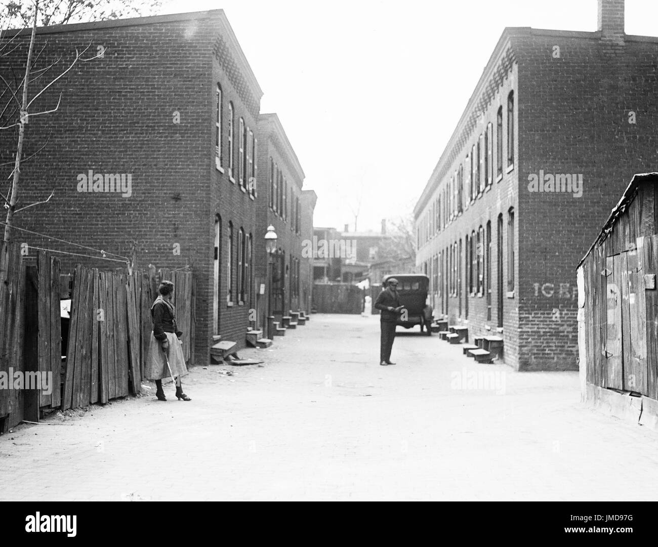 Reihenhäuser, Washington DC, USA, Harris & Ewing, 1923 Stockfoto