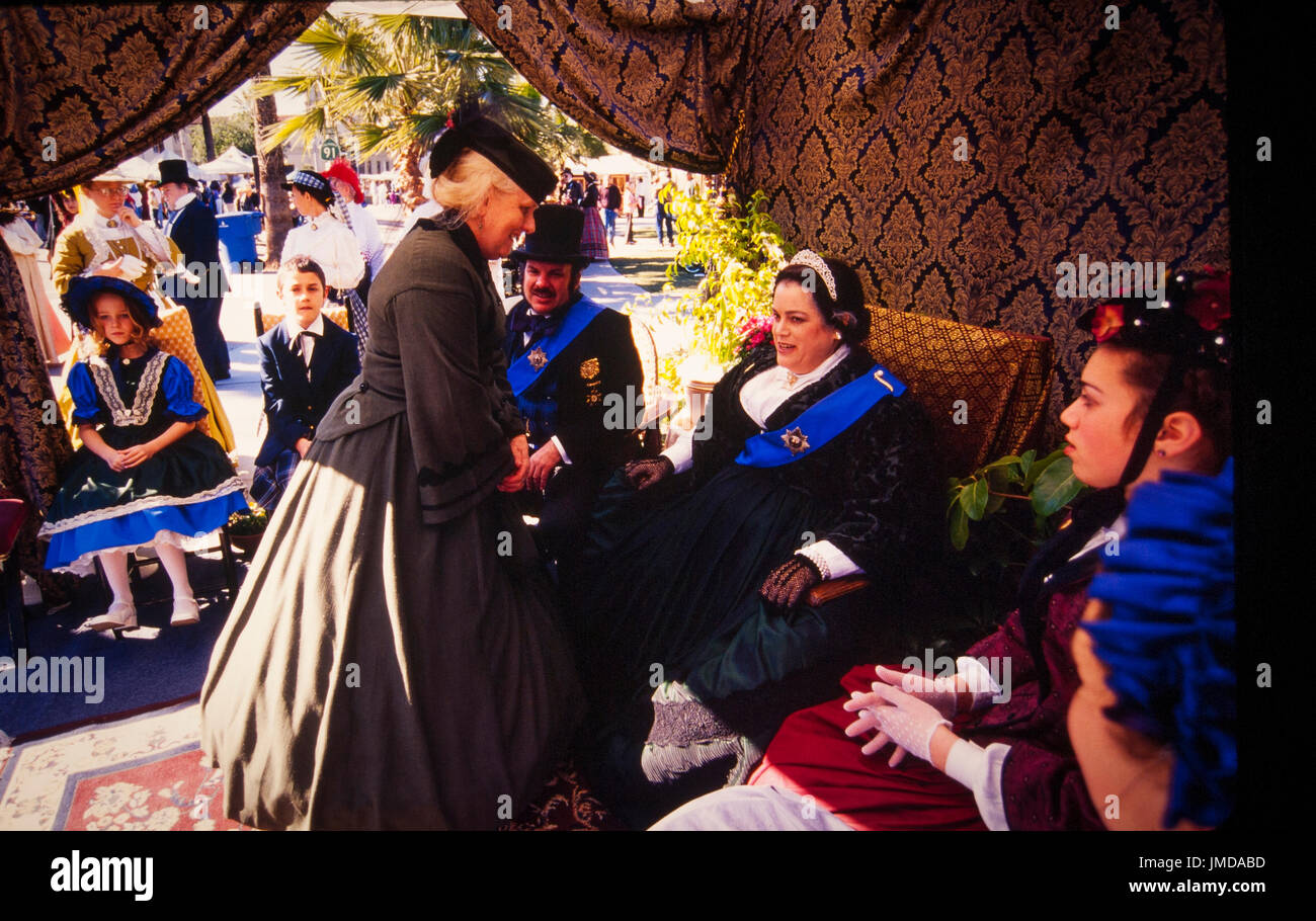 Die Charles Dickens Festival jährlich in Riverside in Kalifornien statt, feiert das Leben und die Zeiten des renommierten Autor. Stockfoto