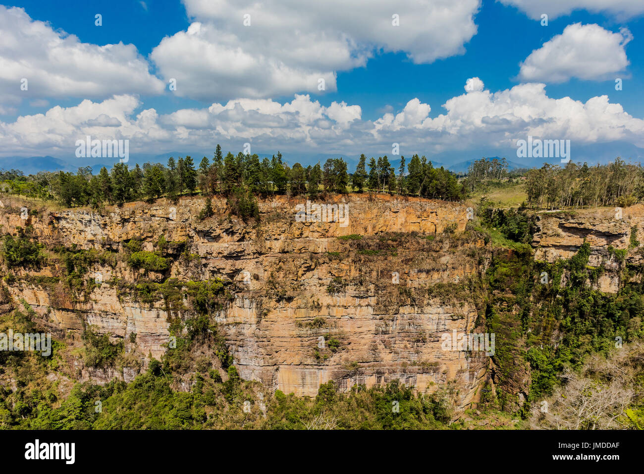 Chicamocha Canyon aus Mesa de Los Santos Landschaften Anden Santander in Kolumbien Südamerika Stockfoto