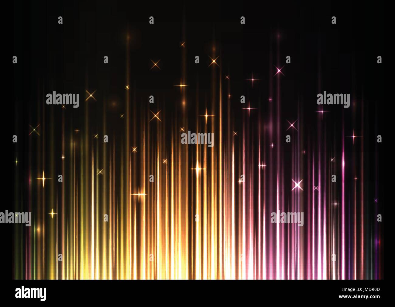 Funkelndes Licht stream unter Vorlage, Speed Laser von unten, Technologie Hintergrund, leuchtende Linie abstrakt Hintergrund, Vector Illustration Stock Vektor