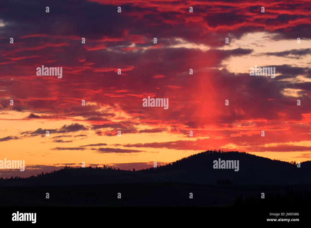Sunrise, Whitman County, Palouse Scenic Byway, Washington Stockfoto