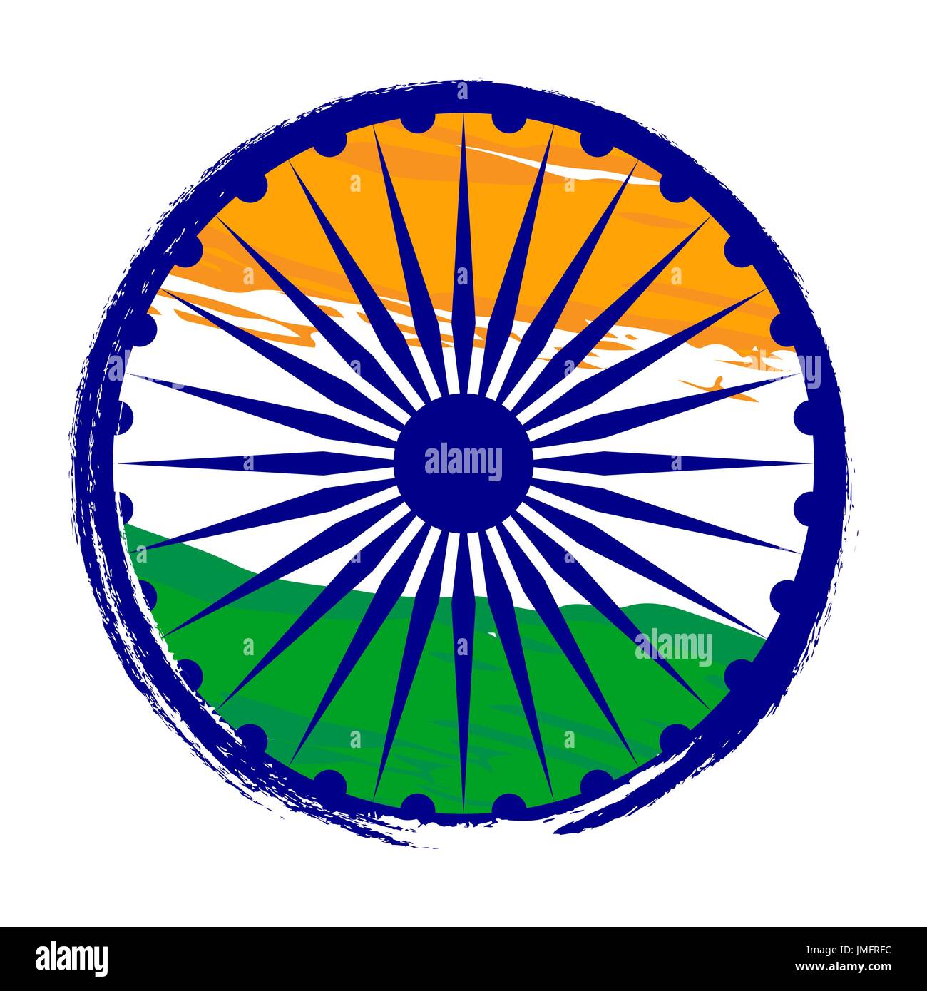Indian Independence Day Konzept Hintergrund Stock Vektor