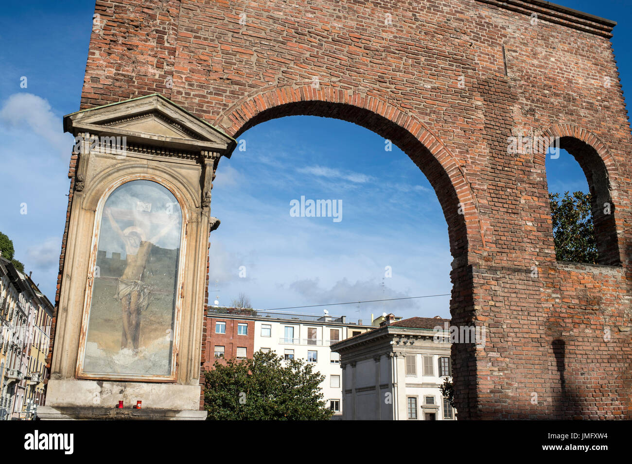 Italien, Lombardei, Mailand, Colonne di San Lorenzo Stockfoto