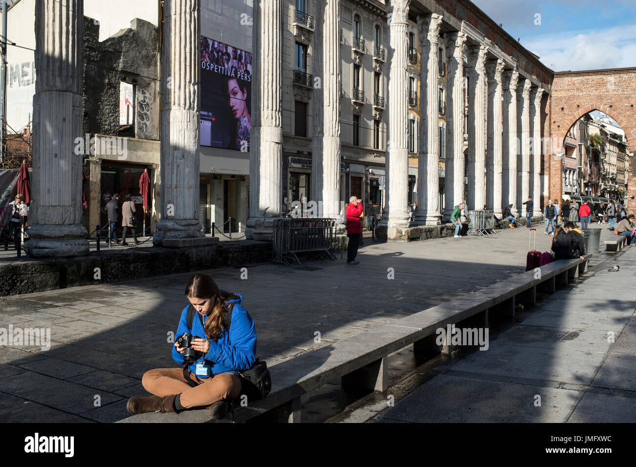 Italien, Lombardei, Mailand, Colonne di San Lorenzo Stockfoto