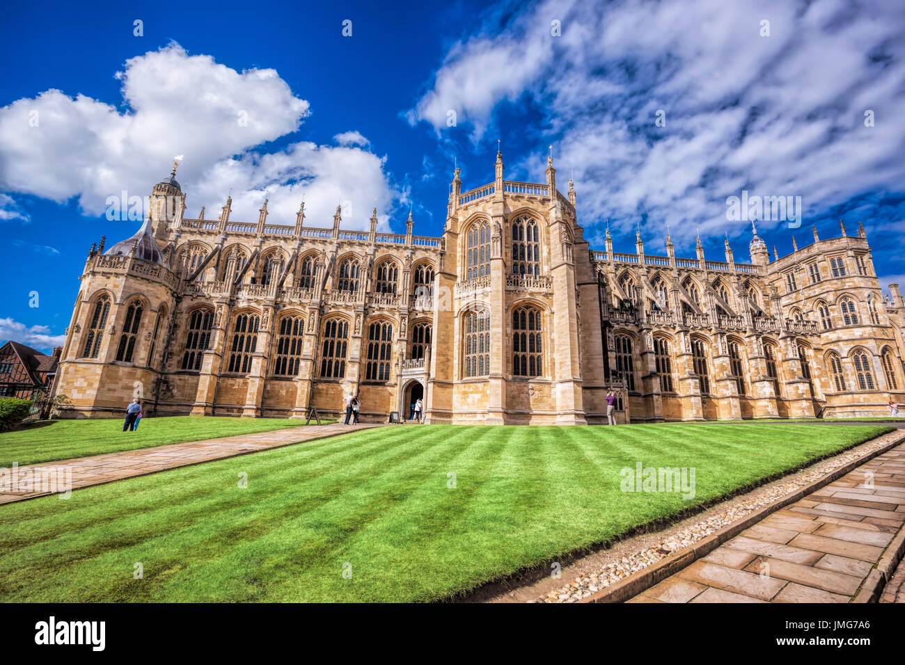 St George's Chapel in Windsor Castle in der Nähe von London, Vereinigtes Königreich Stockfoto