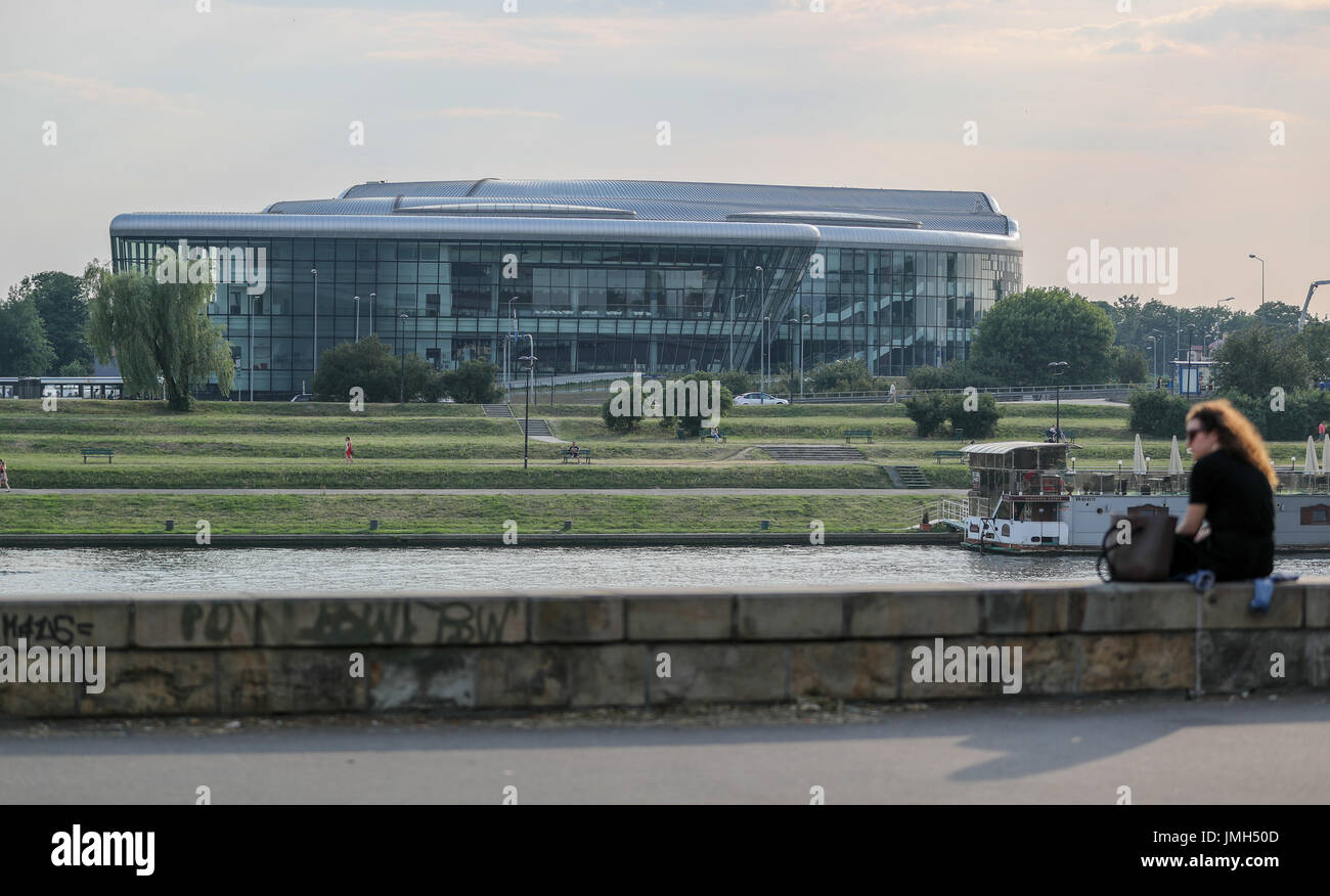 ICE-Krakau-Kongresszentrum in Krakau (Polen). Genommen 28.06.2017. Das UNESCO-Welterbekomitee trafen sich hier 2-12 Juli 2017 um die Verabschiedung des neuen kulturellen und natürlichen Standorte der ehrwürdige Liste der Weltkulturerbe-Stätten zu besprechen. 35 Seiten wurden weltweit nominiert. Foto: Jan Woitas/Dpa-Zentralbild/Dpa | weltweite Nutzung Stockfoto