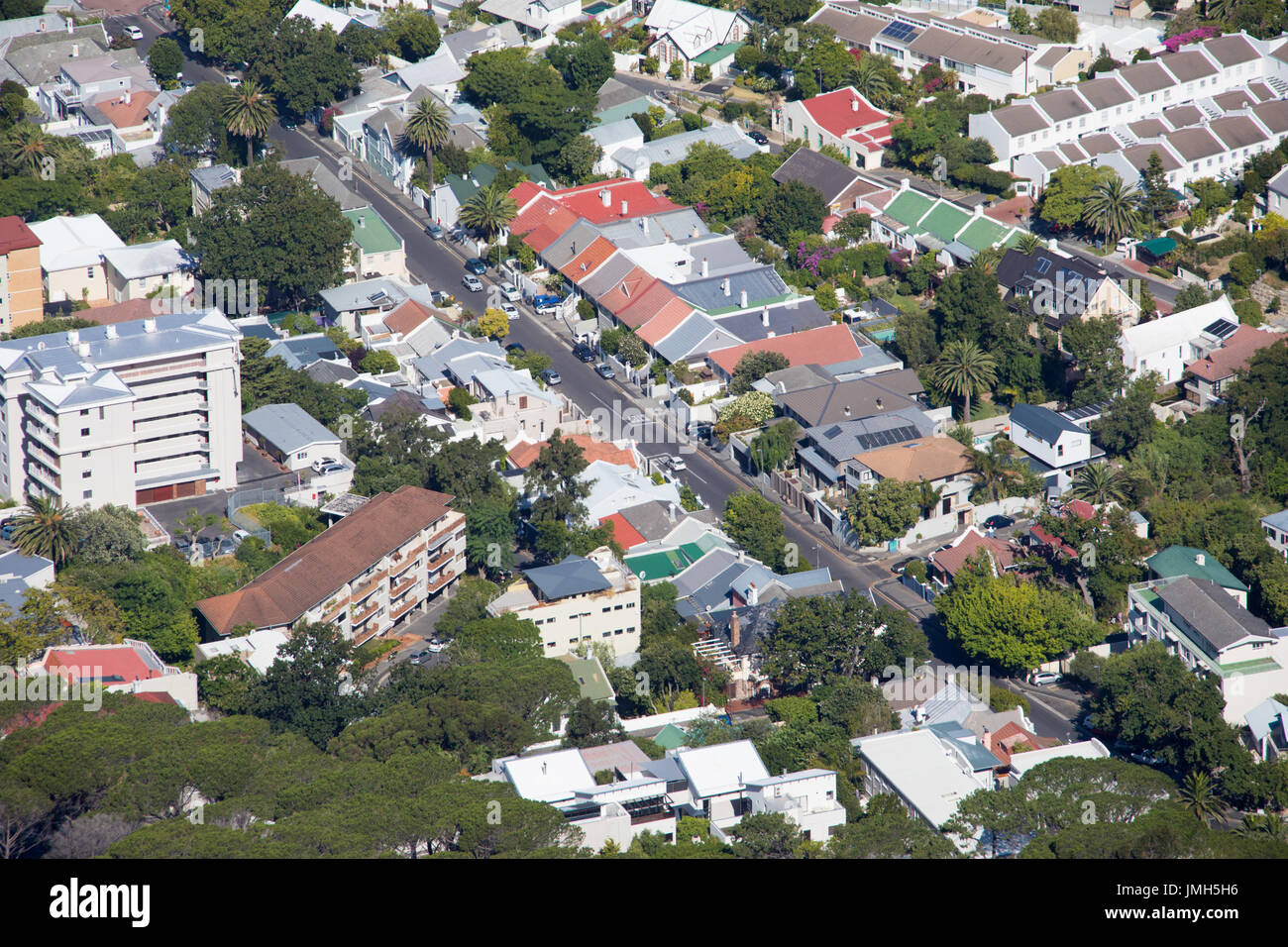 Tamboerskloof Nachbarschaft in Kapstadt, Südafrika Stockfoto