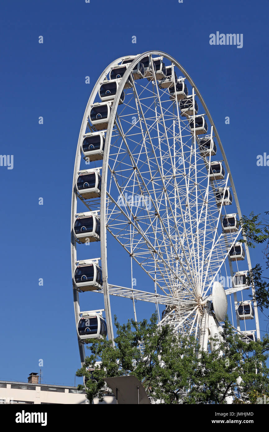 große Panorama-Rad in Budapest Stockfoto