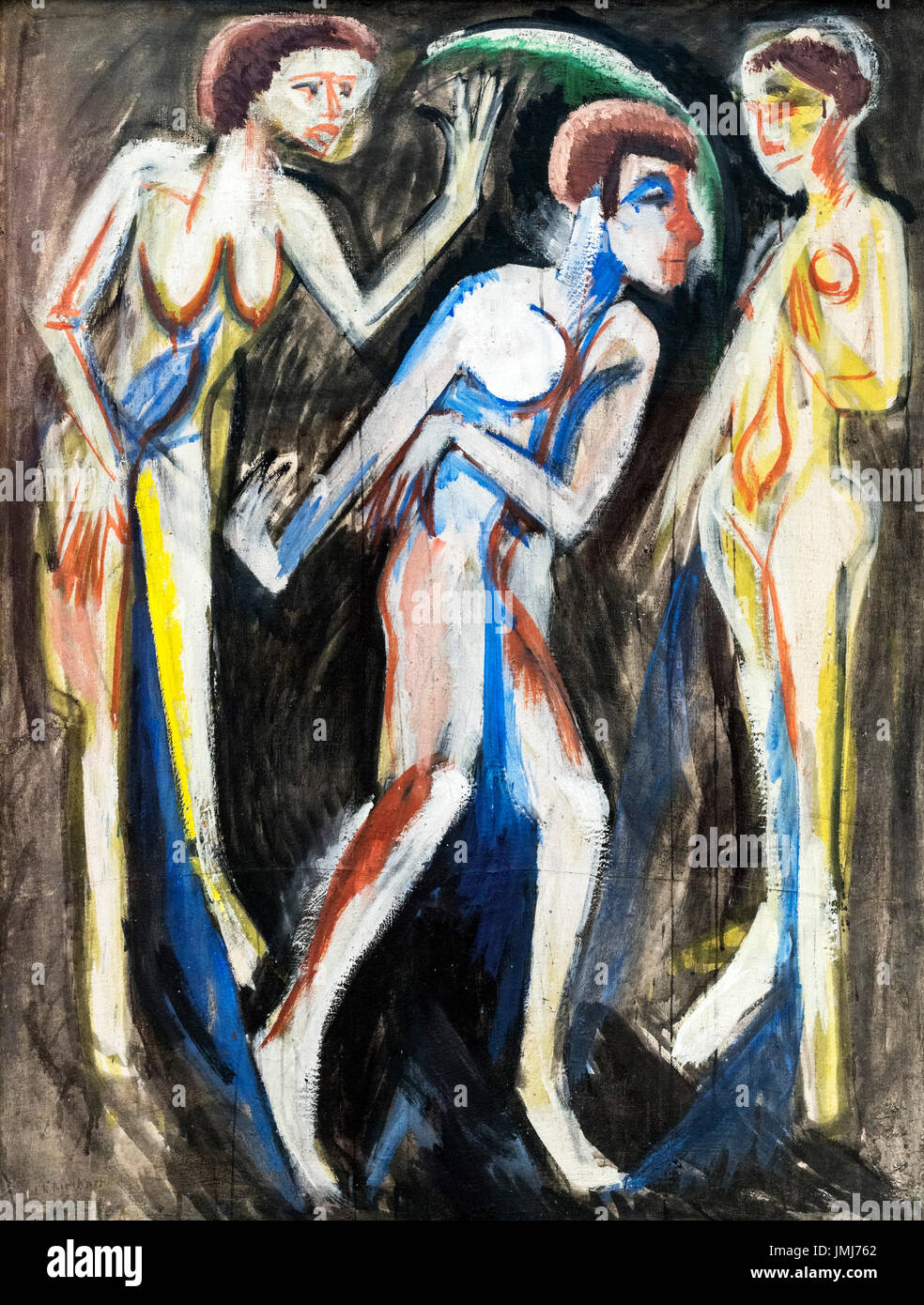 Der Tanz Zwischen Den Frauen (Tanz zwischen Frauen) von Kirchner (1880 – 1938), 1915 Stockfoto